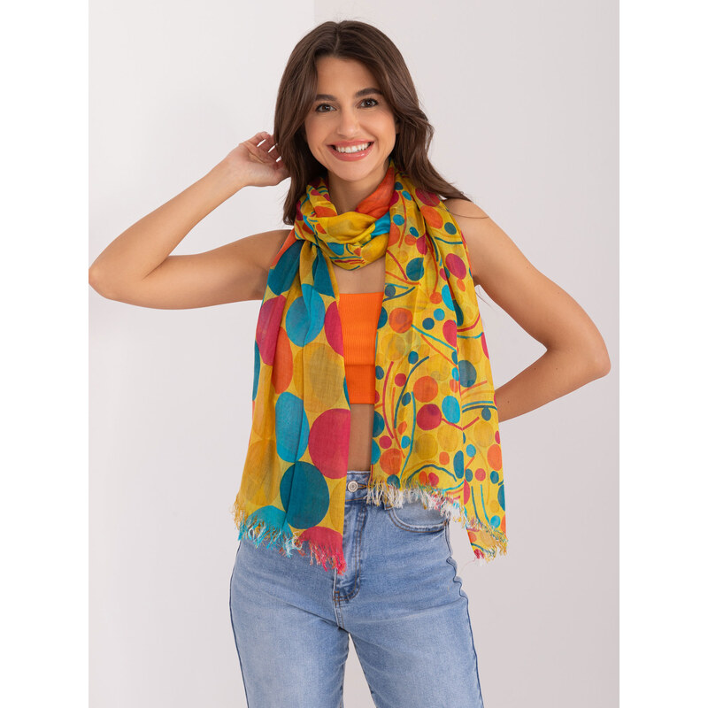 BASIC Žltá vzorovaná šatka AT-CH-F84005.27-yellow 49386081