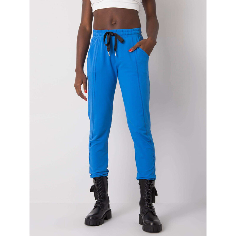 RELEVANCE Modré dámské tepláky RV-DR-6437.18-blue 57948053