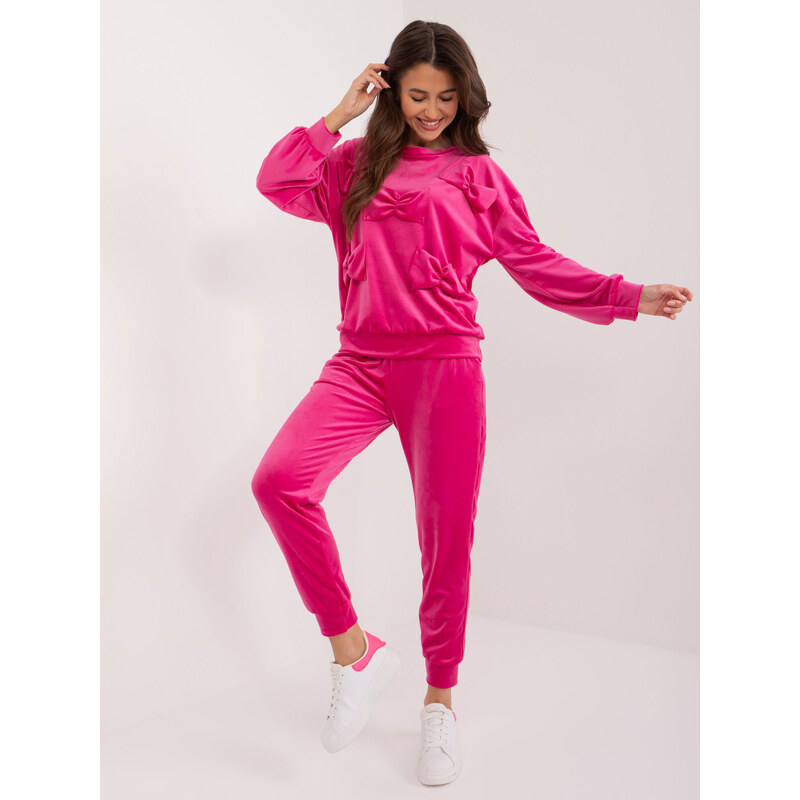 ITALY MODA Fuchsiová súprava s mašličkami DHJ-KMPL-8850.68-fuchsia 57954770