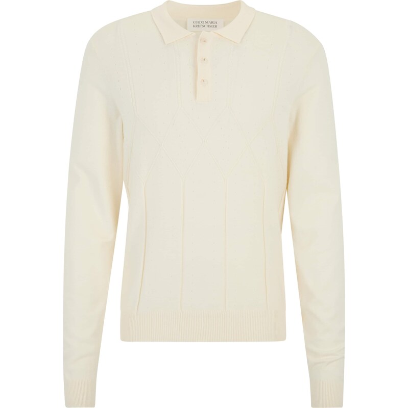 Guido Maria Kretschmer Men Tričko Alwin krémová 63159767