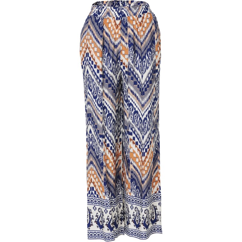 KOROSHI Nohavice námornícka modrá / sivá / oranžová / biela 63158253