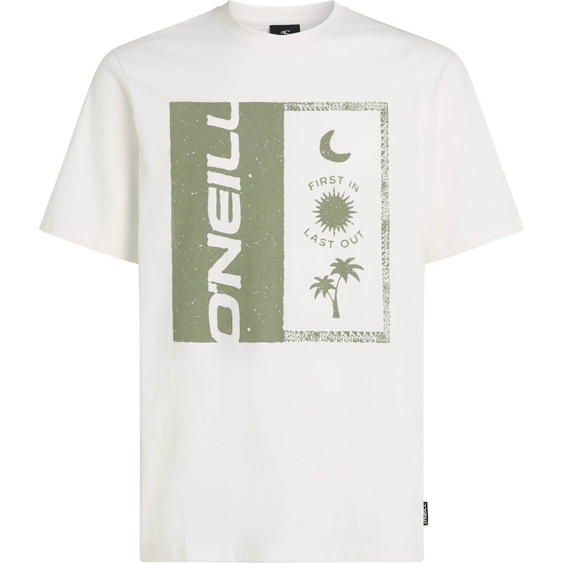 ONEILL Tričko zelená / biela 63008604