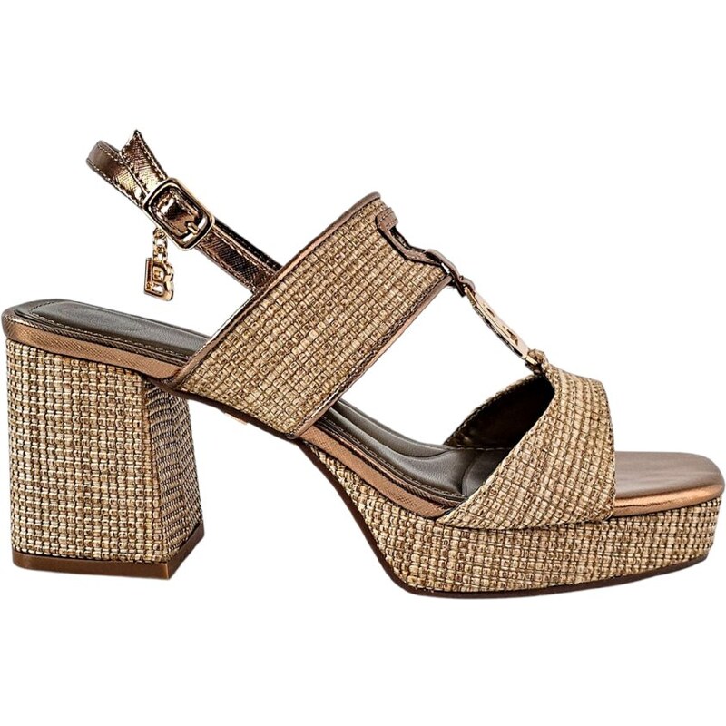 Hnedé sandále Laura Biagiotti Metal Bronze 63013441