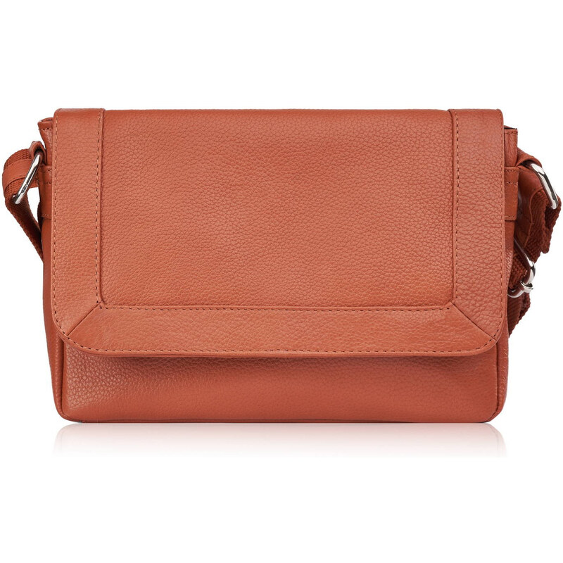 Paolo Peruzzi Dámska malá kožená kabelka cez rameno | koňak E-35-CG 62869223