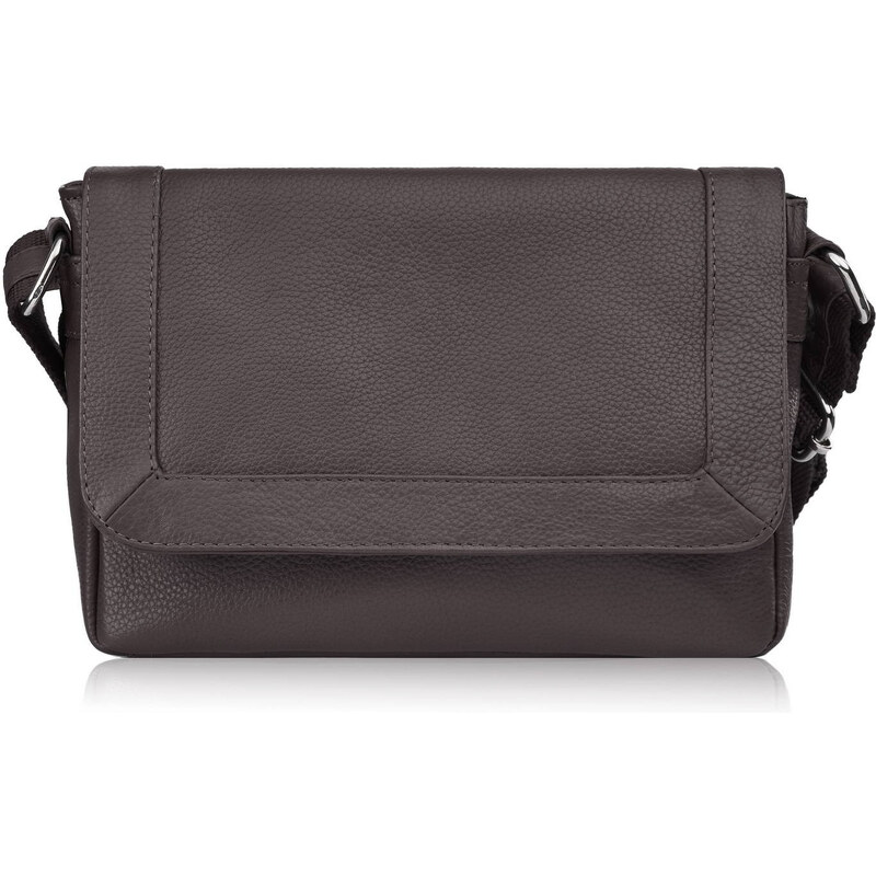 Paolo Peruzzi Dámska malá kožená kabelka cez rameno | hnedá E-35-BR 62869224