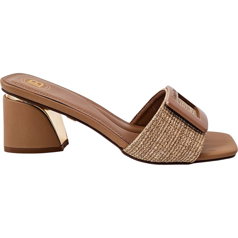 Hnedé sandále Laura Biagiotti Raffia Brown 63013605