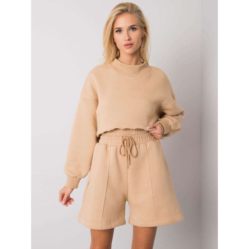 BASIC FEEL GOOD Béžové šortky do A RV-SN-6992-1.84-beige 27749993