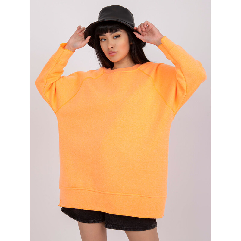 BASIC Oranžová bavlnená oversize mikina Manacor EM-BL-711.05-orange 30132547