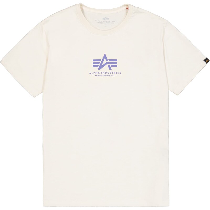 ALPHA INDUSTRIES Tričko modrofialová / biela 63067156