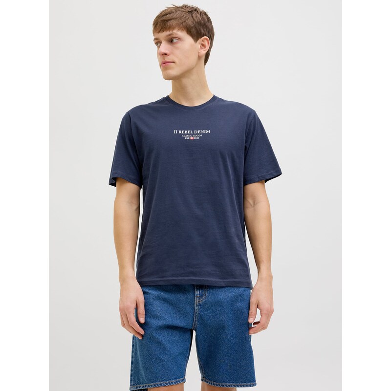 JJ Rebel Tričko tmavomodrá / biela 63067228