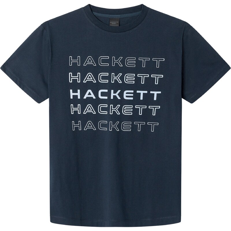 Hackett London Tričko námornícka modrá / biela 63067909