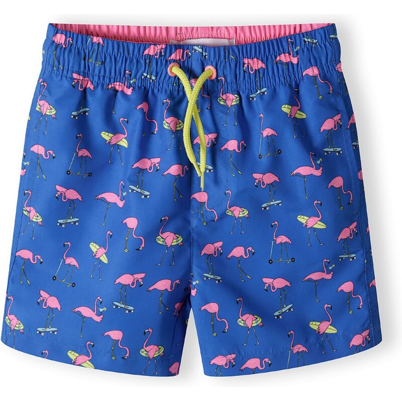 MINOTI Plavecké šortky modrá / limetková / pitaya / čierna 63068493