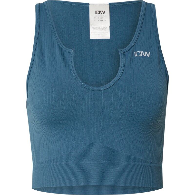 ICANIWILL Športový top zafírová / svetlosivá 63160311