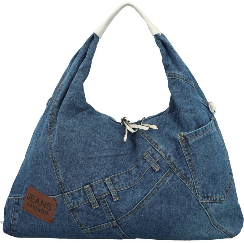 Dámska kabelka cez rameno tmavá/krémová - MaxFly Sabine krémová 63053072