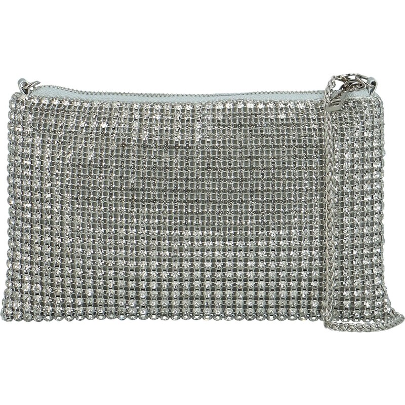 Dámska listová kabelka strieborná - Michelle Moon Pentti strieborná 63053097