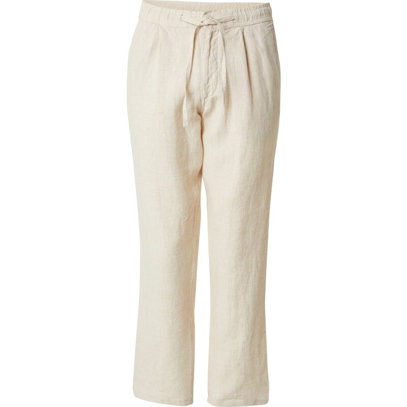 KnowledgeCotton Apparel Plisované nohavice béžová 63167231