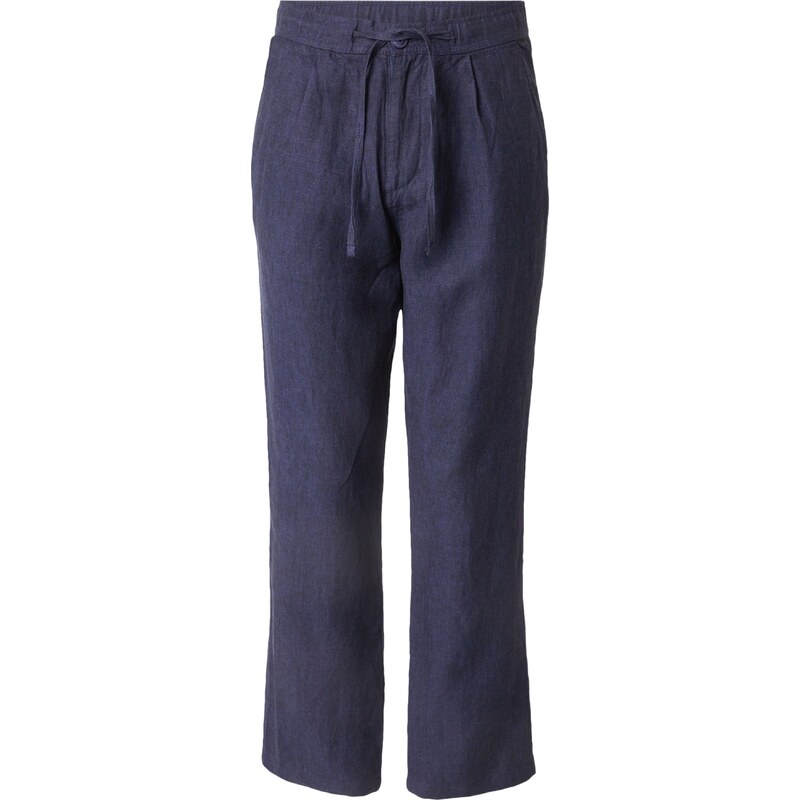 KnowledgeCotton Apparel Plisované nohavice tmavomodrá 63167429