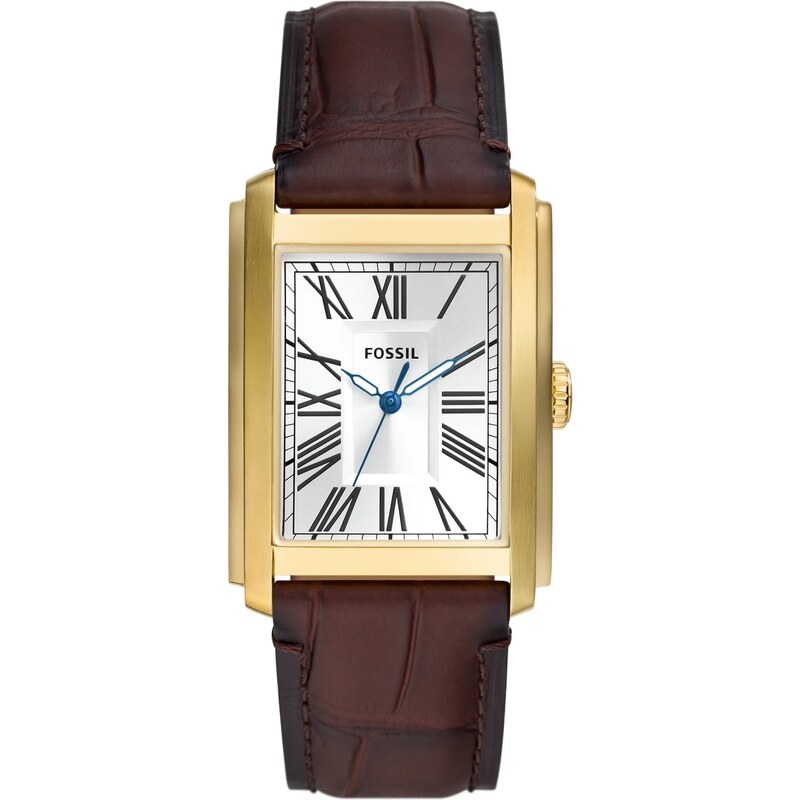 FOSSIL Analógové hodinky CARRAWAY hnedá / zlatá / čierna / biela 63066825