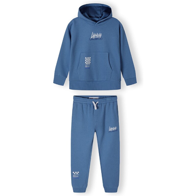 MINOTI Joggingová súprava modrá / biela 63068492