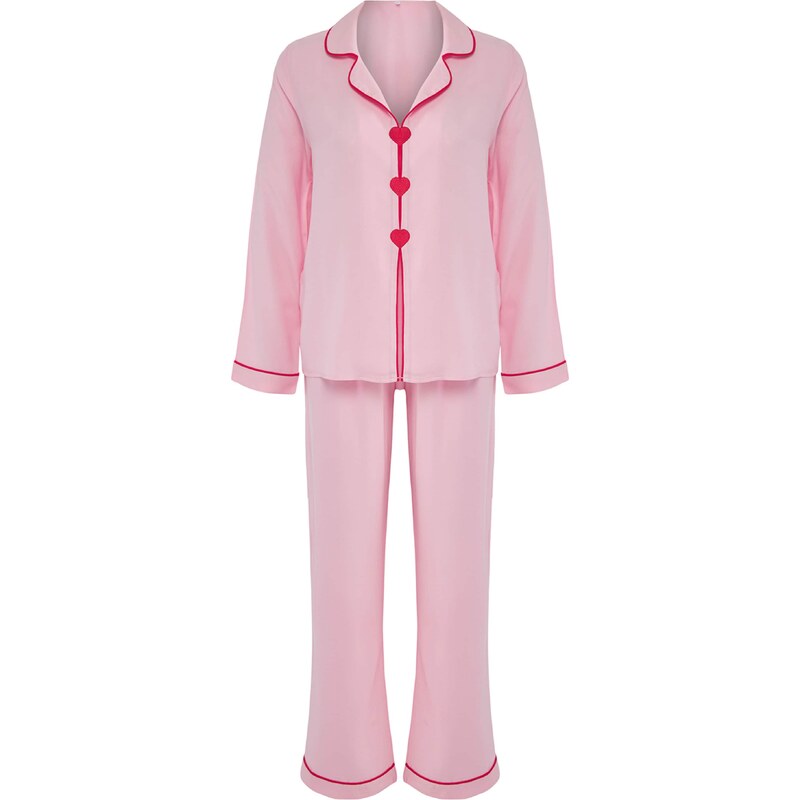 Trendyol Pyžamo ružová / červená 62520038