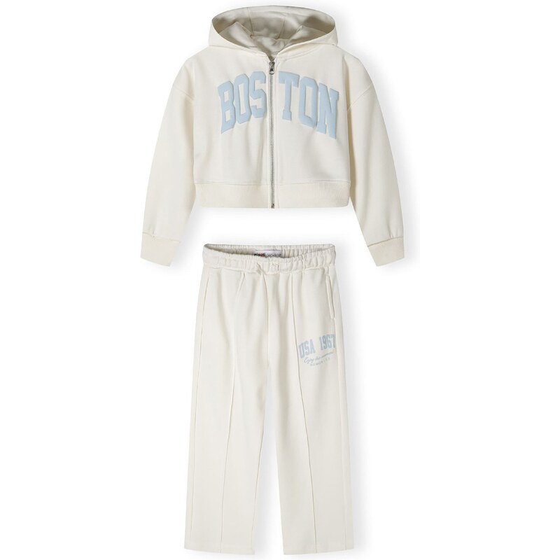 MINOTI Joggingová súprava pastelovo modrá / biela 63168034