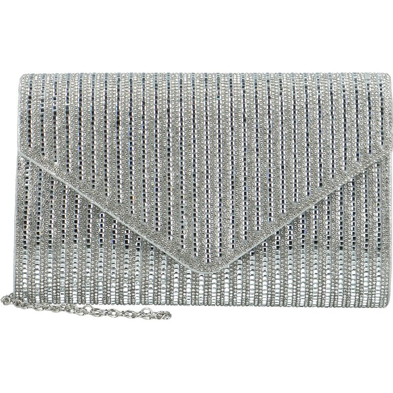 Dámska listová kabelka strieborná - Michelle Moon Gezia strieborná 63073772