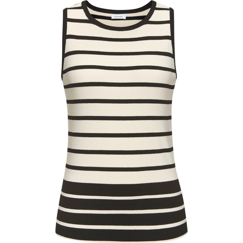 LASCANA Top čierna / biela 63164228