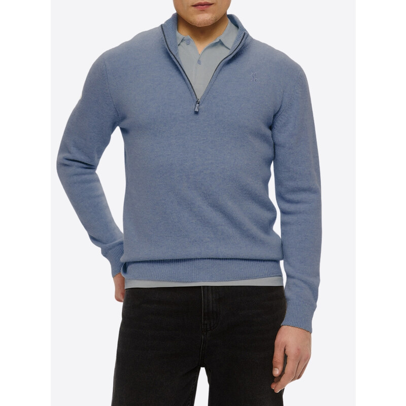 BILLIONAIRE Half Zip Blue sveter 63033357