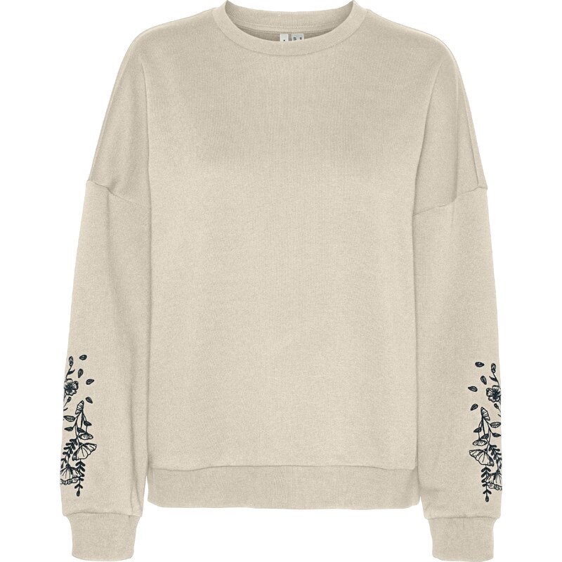 VERO MODA Mikina VMKarol béžová / námornícka modrá 62175166