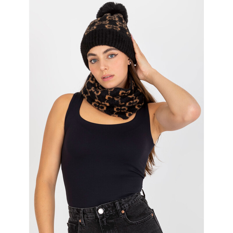 BASIC Čierna čiapka so vzormi -AT-SK-CM-319.41P-black 36048365