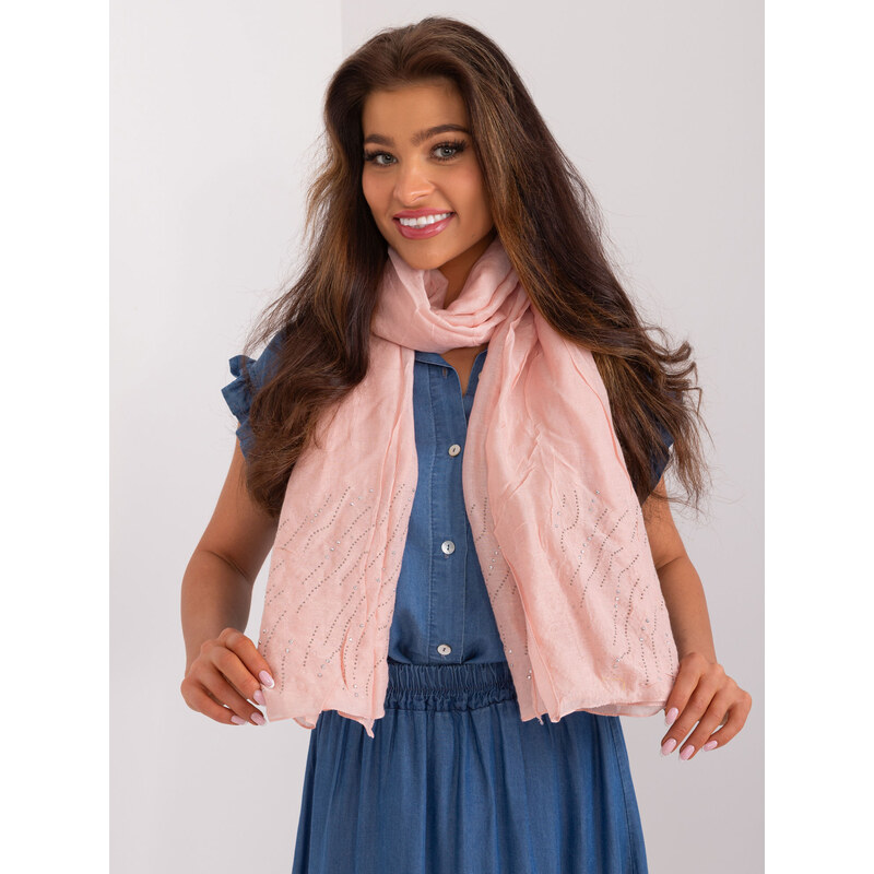 BASIC Svetloružová šatka s kamienkami AT-CH-EH-2165.45-light pink 50271940