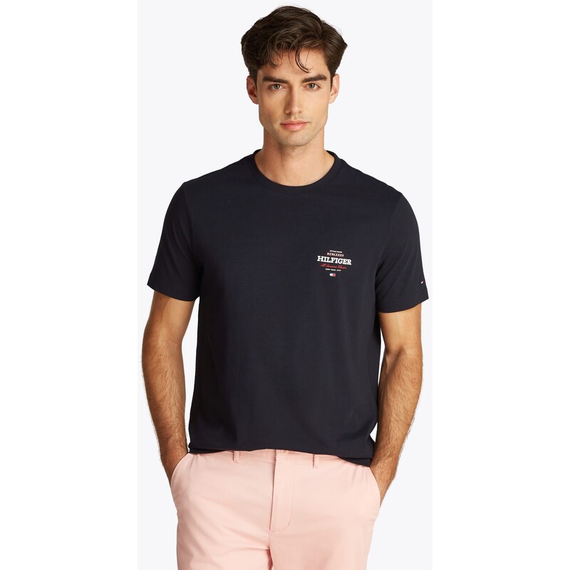 Tommy Hilfiger Logo Crew Neck T-Shirt BLU 63035412