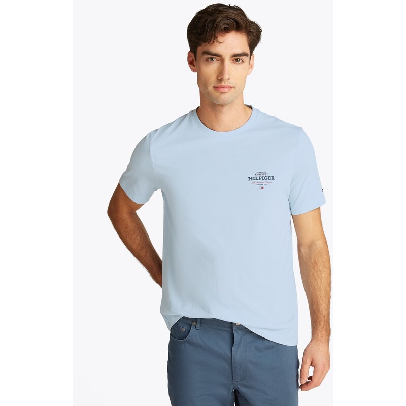 Tommy Hilfiger Logo Crew Neck T-Shirt BLU 63035411