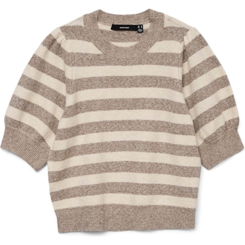 VERO MODA Sveter VMDoffy tmavošedá / biela 62175151