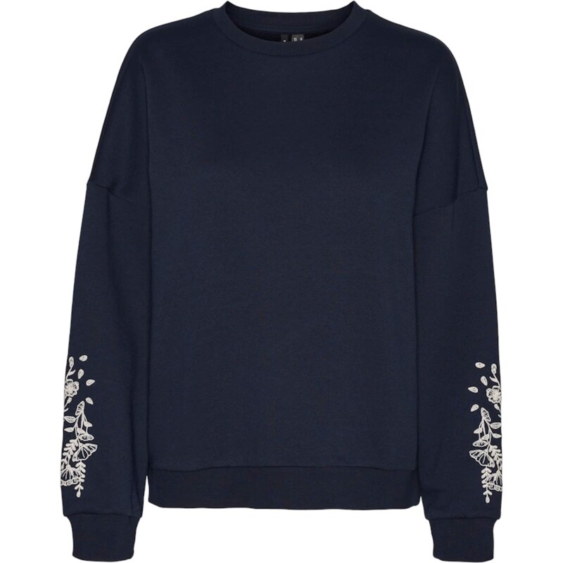 VERO MODA Mikina Karol námornícka modrá / biela 62175103