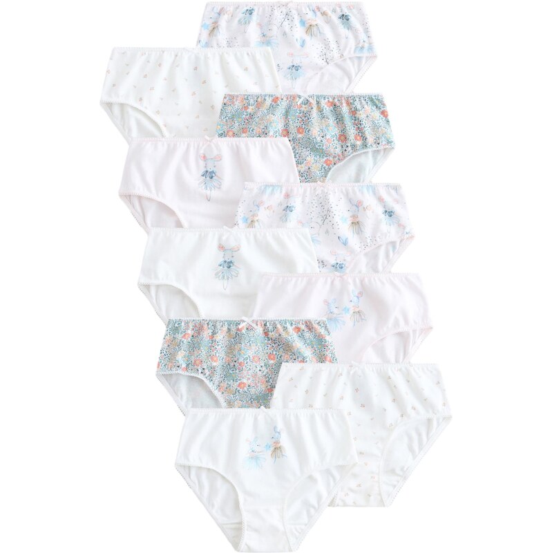 Next Nohavičky pastelovo modrá / marhuľová / červená / biela 63067632