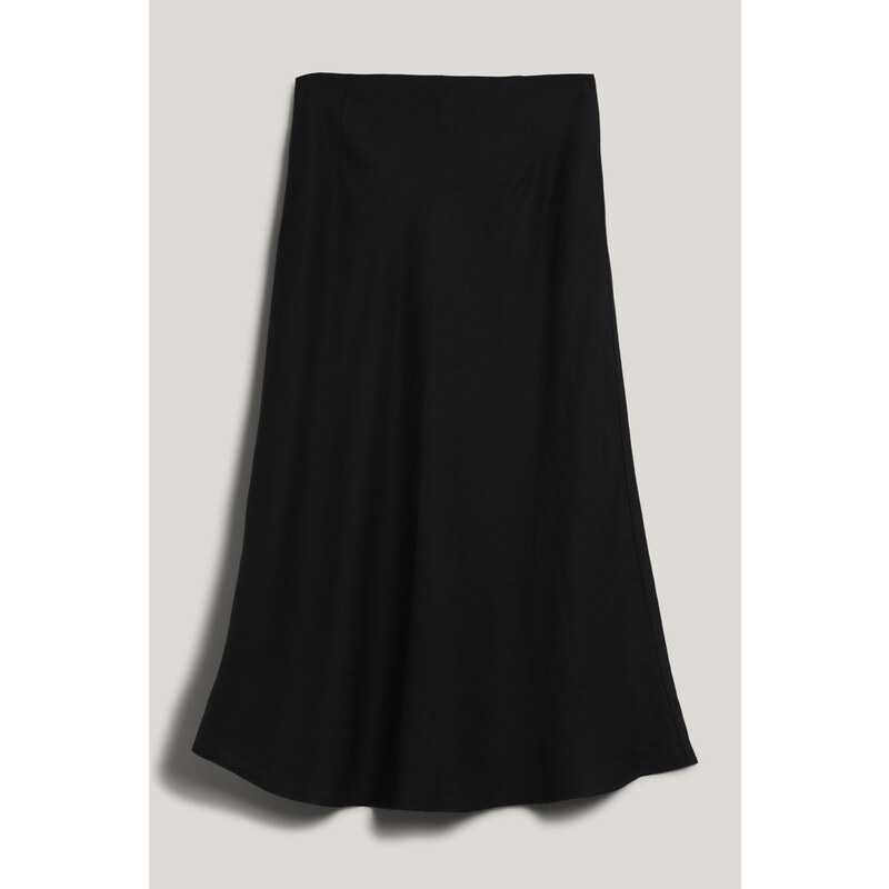 SUKŇA GANT LINEN BLEND SKIRT BLACK 63039669