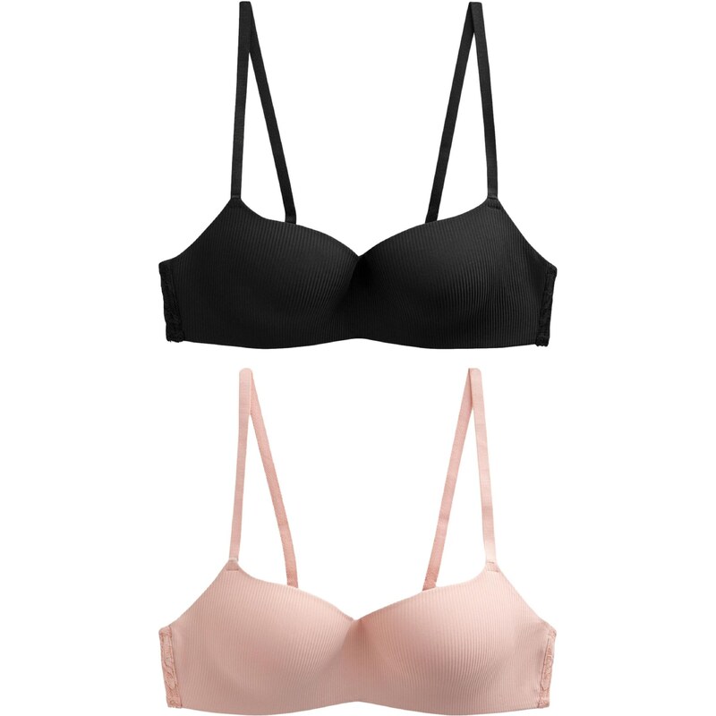 Next Podprsenka ružová / čierna 63164156