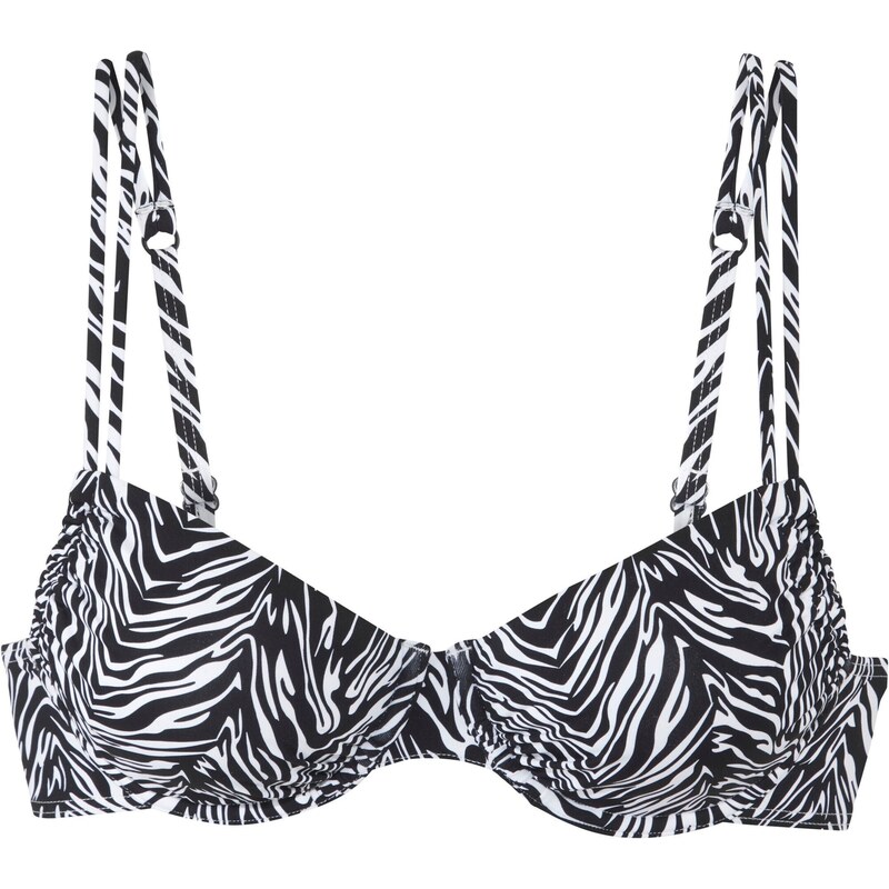 s.Oliver Bikinový top čierna / biela 63164204