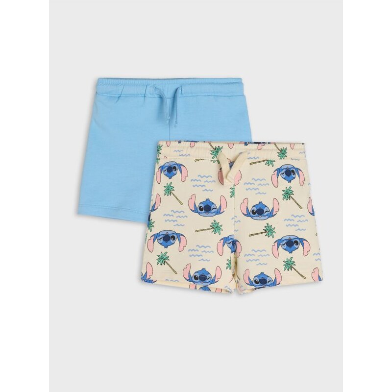 Sinsay - Súprava 2 šortiek Stitch - svetlomodrá 65760173