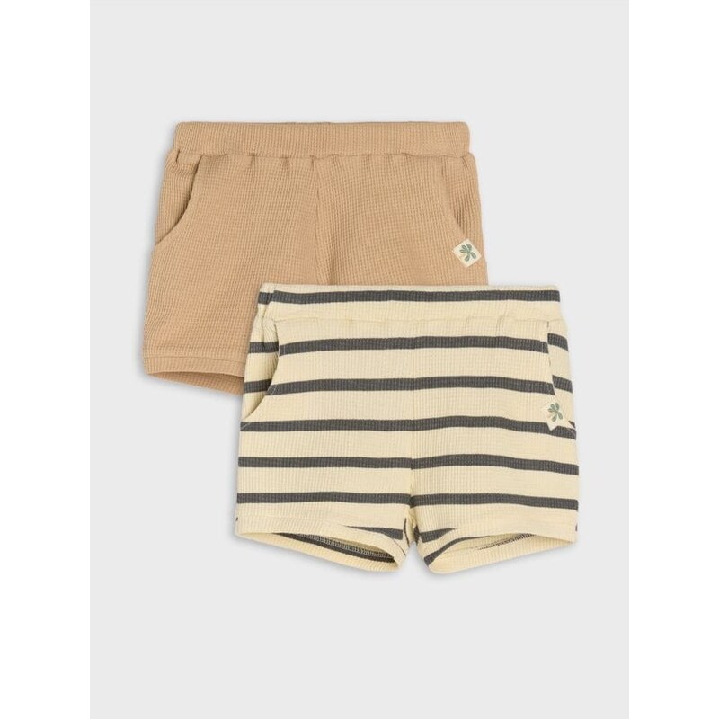 Sinsay - Súprava 2 šortiek - krémová 67189764