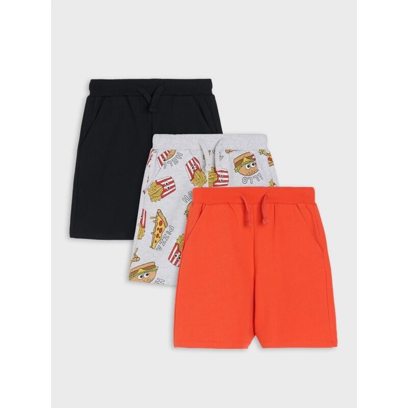 Sinsay - Súprava 3 šortiek - červená 65755637