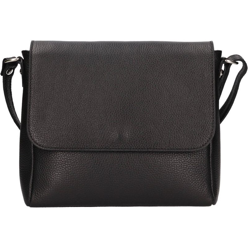 Dámska kožená crossbody kabelka Italia Nikka - čierna 63052391