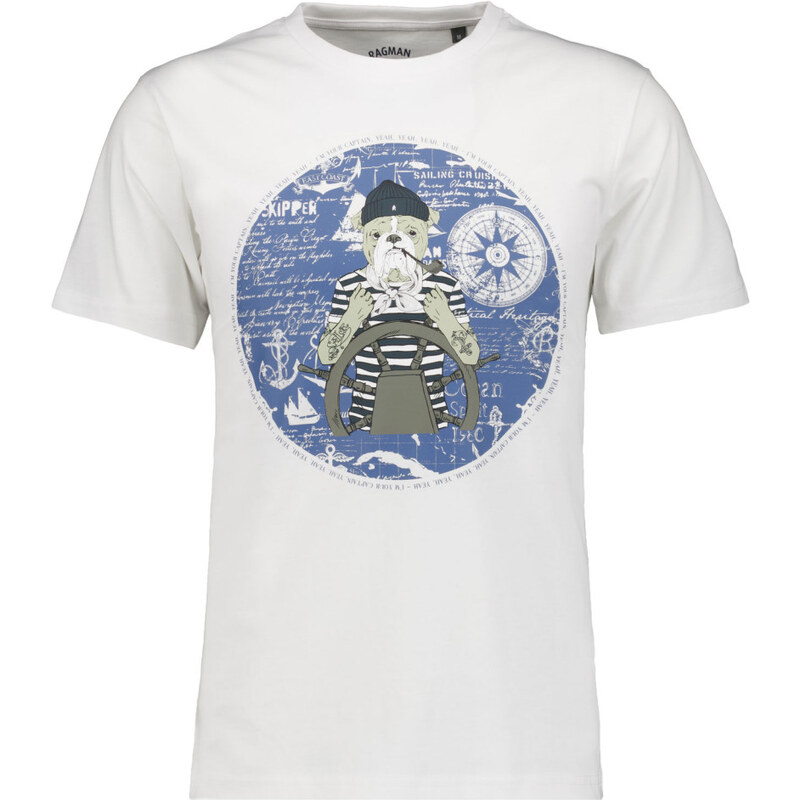 Pánske bavlnené tričko buldog RAGMAN 63053639