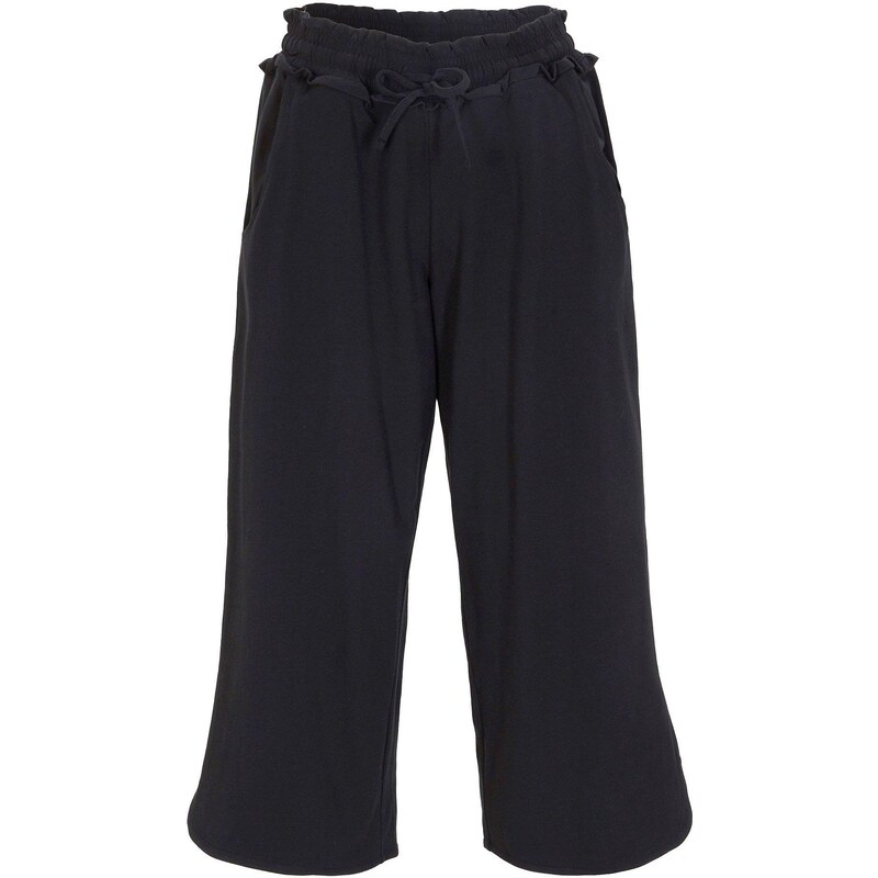 bonprix Džersejové nohavice z bavlny, farba čierna 44798236