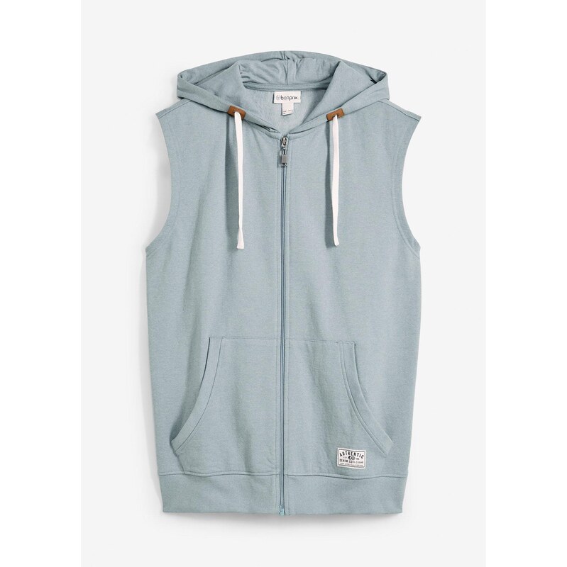 bonprix Mikinová vesta s kapucňou z mäkkého bavlneného mixu, farba 63053763