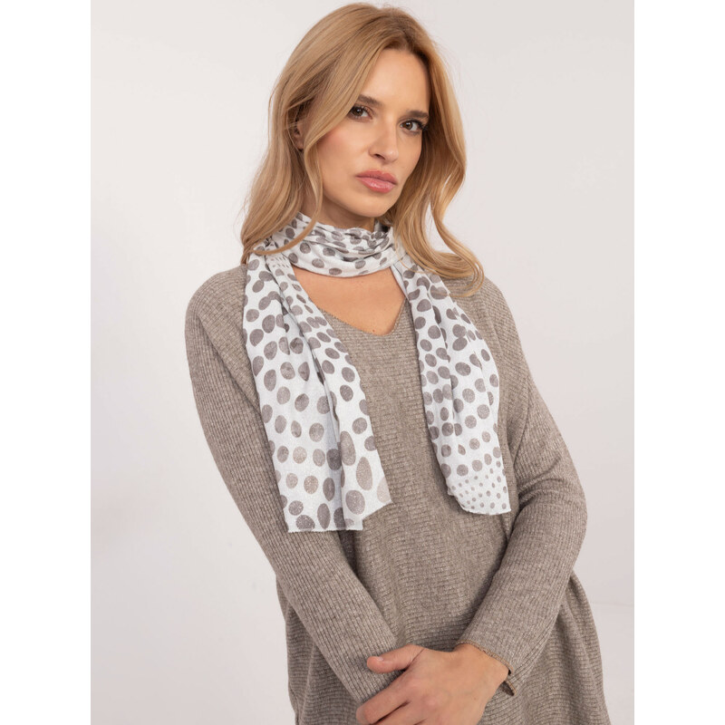 ITALY MODA Tmavobéžový dámsky oversize sveter s lesklou niťou DHJ-BZ 66148940