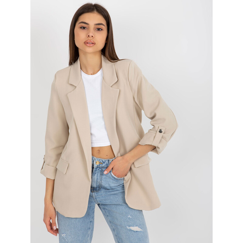 Och Bella Jacket-TW-ZT-BI-27192.44P-light beige 65063540