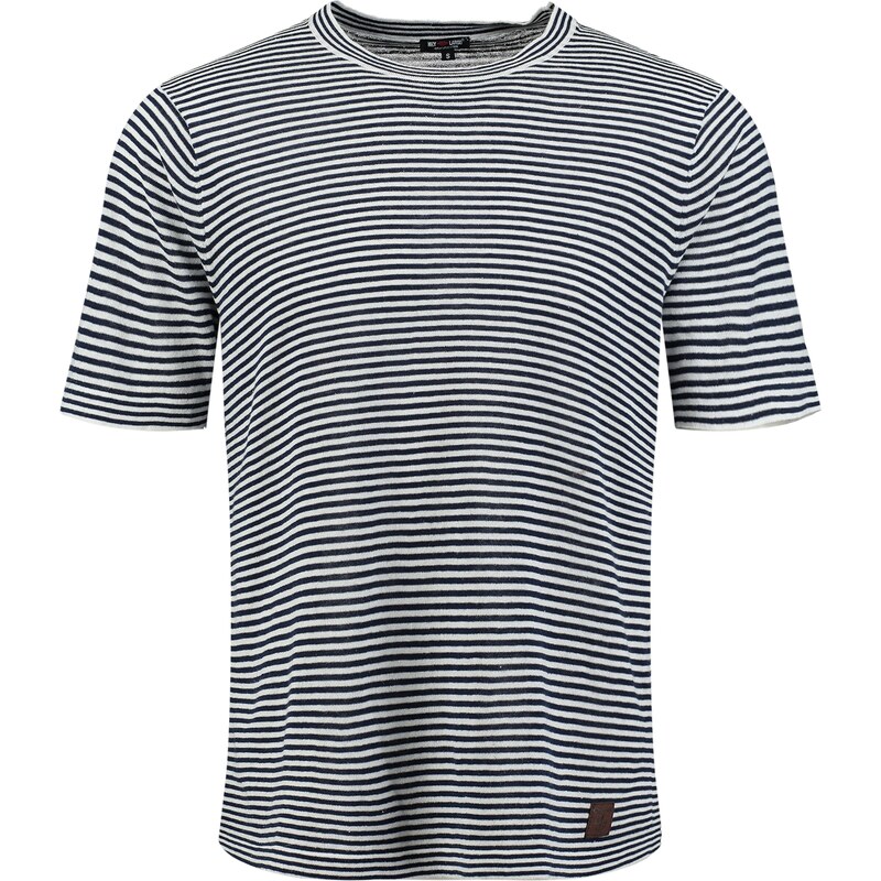 Key Largo Tričko FREQUENCY námornícka modrá / šedobiela 63068563