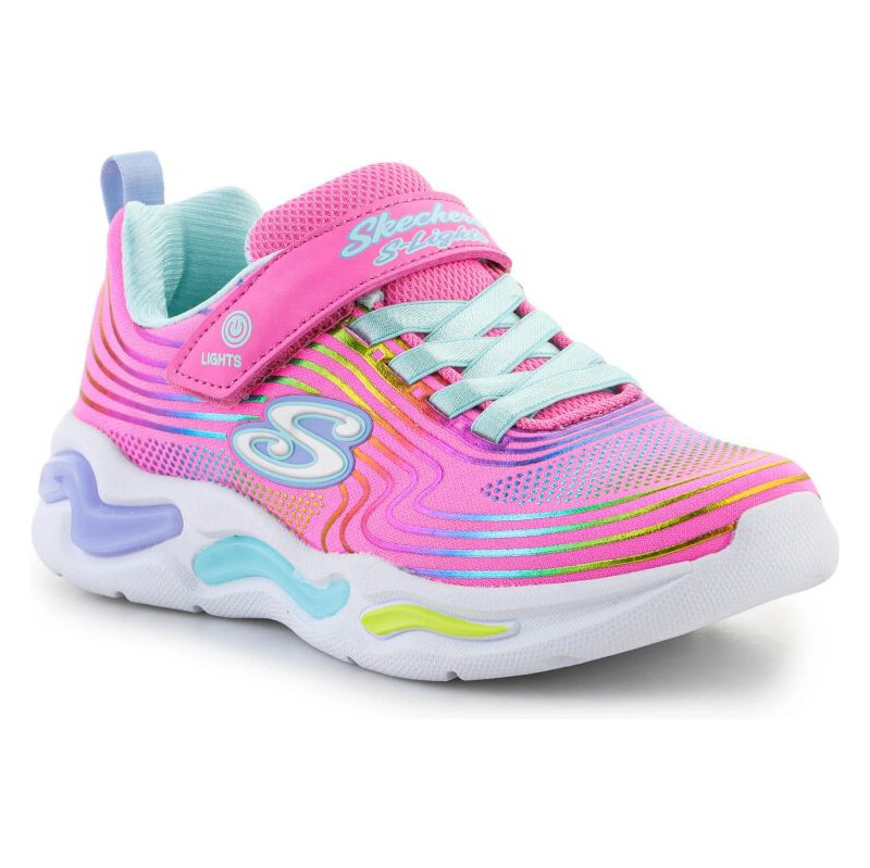 Skechers S-Lights Wavy Beams Jr 302338L-PKMT 63057659